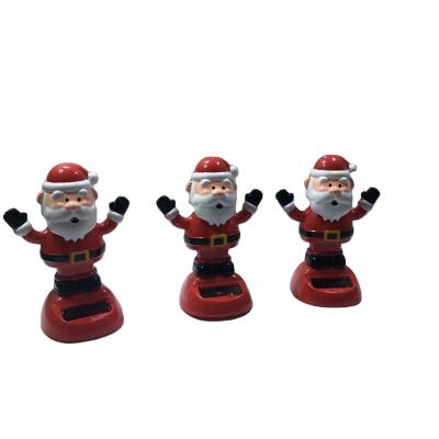 China new 2022 hot 3D cartoon ABS Christmas decoration dolls for solar ornaments with office supplies decoration car home decoration for sale