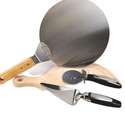 China Stored Pizza Tools Stainless Steel Cake Food Wheels Shovel for sale