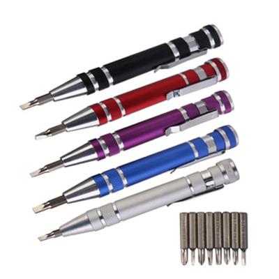 China Household Mini Tool Kit Pen Screwdriver Screwdriver Cover Bestselling Aluminum Repair Kit For DIY Tool Cover R1044 for sale