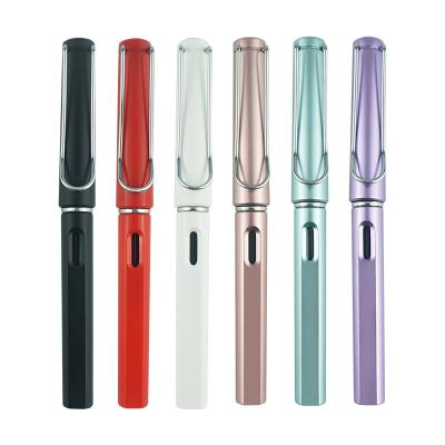 China Wholesale promotion logo cheap classical metal student gift plastic high quality custom fountain pen for sale