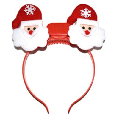 China Santa Xmas Hair Band Clasp Fashion Snowflake Luminous Headwear Christmas Headband Circle Party Headband R0960 for sale