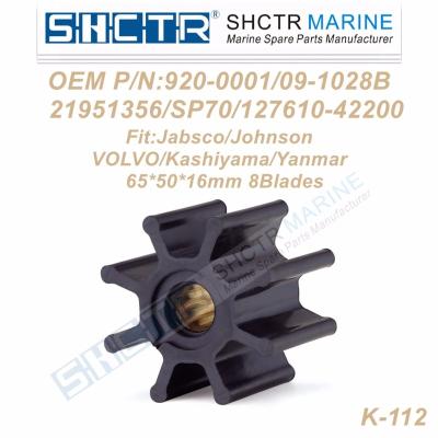 China Inboard Engine OEM Water Pump Impeller for Jabsco 920-0001 Johnson 09-1028B SP70 for sale