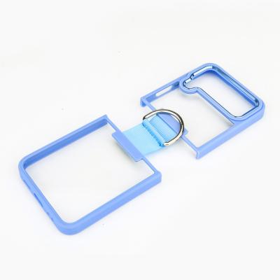 China Shockproof 2023 new TPU PC phone Protection Case with Ring For samsung galaxy z flip4 Shockproof Phone Cover for sale