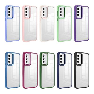 China Shockproof Transparent Phone case For Samsung S23 S22 Ultra Shockproof candy Color Phone Cover For Samsung S23 S22 Plus Series for sale