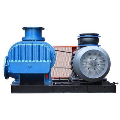 China Cast Iron Three Leaf Roots Blower For Sewage Treatment Pneumatic Conveying Industry High Power High Power Blower for sale