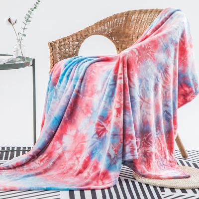 China Link wholesale price product fashion new thermal custom hometextile dyed flannel fleece throw blanket for sale