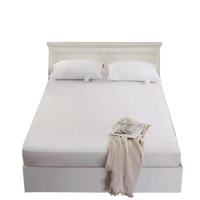 China Full Customization White Waterproof Fitted Sheet Hotel Terry Bedsheet Simple Customization for sale