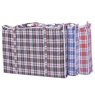 China Large Capacity Reusable Handled Recycled PP Non Woven Bags With Zipper for sale