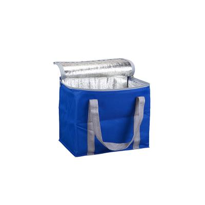 China Thermal 12 Pack Lunch Soft Foil Polyester Refrigerated Reasonable Strong Wine Cooler Bag For Food for sale