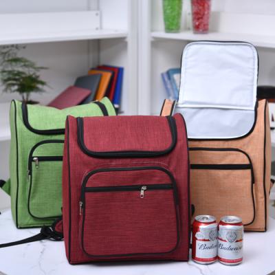 China Custom Thermal High Quality Colorful Man Ice Cream Polyester Backpack Cooler Backpack Cooler Lunch Bag Mother's Day Bag for sale