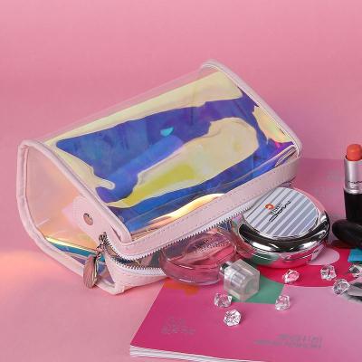 China Durable Hot Selling Iridescent PVC Makeup Bag Holographic Cosmetic Bag for sale