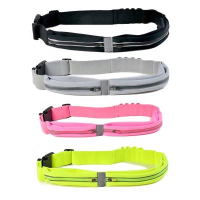 China Market Popular Adjustable Elastic Hydration Pouch Waist Belt Waterproof Reflective Running Sports Water Proof For Women Men for sale