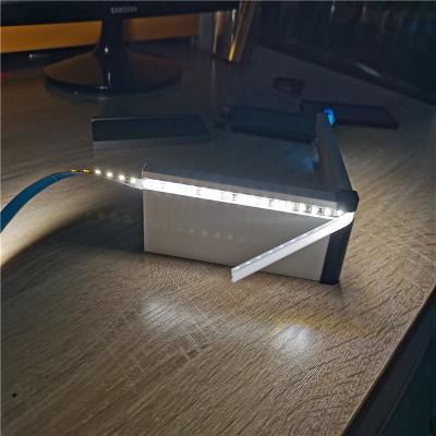 China Modern Aluminum Skirting Skirting Board With LED Slot In Running Skirting Board Factory for sale