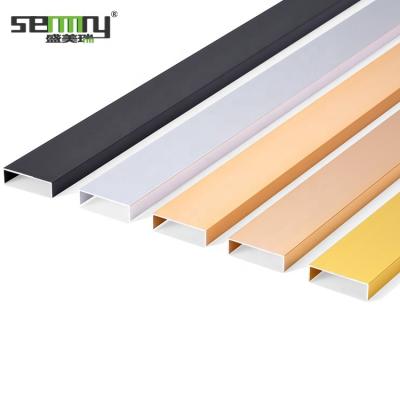 China Modern U Shape Tile Edge Corner Trim Aluminum Profile Construction Accessories Aluminum Alloy Curved Material Tile Trim for sale