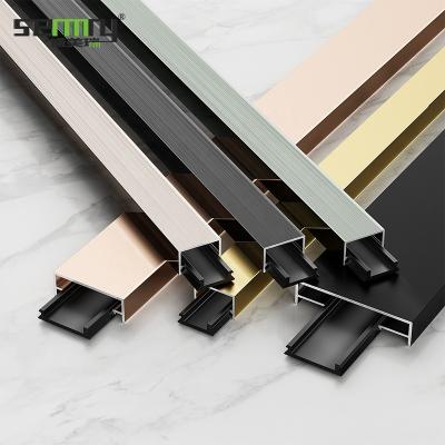 China Modern Aluminum Profile Tile Accessories Ceramic Wall Tile Aluminum Trimflooring Strip for sale