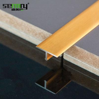 China Modern Aluminum Corner Strips T Shape Tile Trim In T Stock Aluminum Profile Aluminum Strips for sale