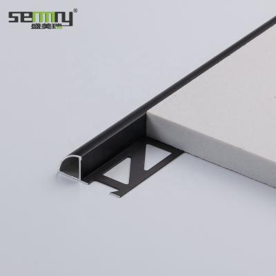 China Hotsale Modern Aluminum Anodizing Ceramic Tile Trim Wall Base Pad Tile Edge Trim Accessories for sale