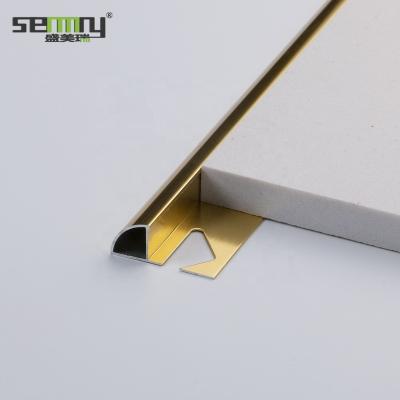 China Factory drop shipping ceramic gold L shape tile trim modern aluminum corner edge ceramic aluminum corner whosale for sale