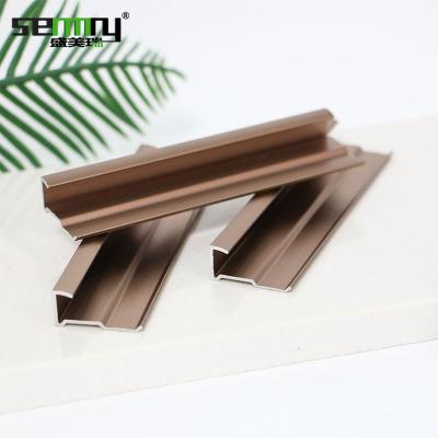 China Modern Cool Fashion Brushed Aluminum Extrusion Outdoor Angel Protector Strips Aluminum Tile Trim Accessories for sale