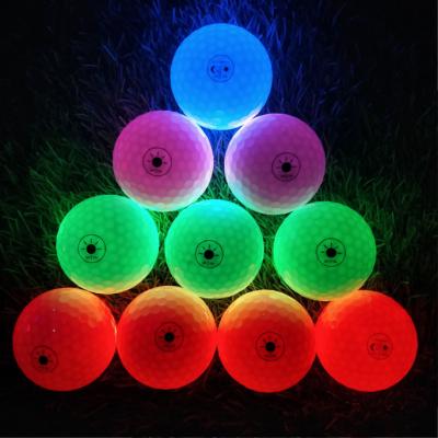 China Hot Selling Glow Golf Balls Colored LED Golf Ball For Night Training ZG-BGG001 for sale