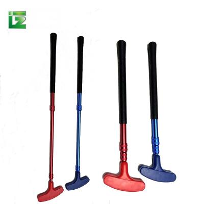 China Adjustable Length Aluminum Tube Logo Custom Mini Children Golf Moon Left And Right Golf Club Putter for sale