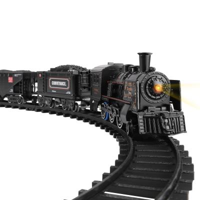 China Slot Toy Amazon Product Slot Toys Children's Train Toys Die Cast Metal Electric Train Sets Big Train For Kids for sale