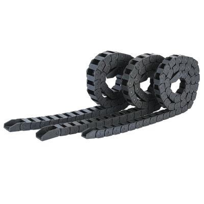 China Hauling Machinery 15x30 Nylon Bridge Cable Protection Anchor Chains PVC Partially Enclosed Openable Drag Chain for sale