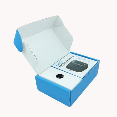 China High Quality Recycled Materials Fashion Custom Design Coated Paper Box Packaging For Smart Phone Charger for sale