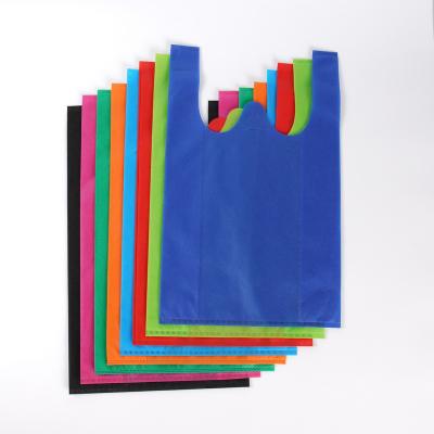 China Custom Handled Logo Wholesale Factory Price Nonwoven Nonwoven Bags Invest Logos Shopping Bags for sale