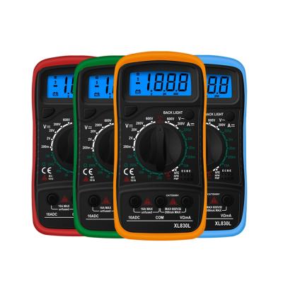 China XL830L Digital Multimeter Handheld LCD Display AC/DC Ammeter Voltmeter Ohm Voltage Tester Portable Multimeter L691 for sale