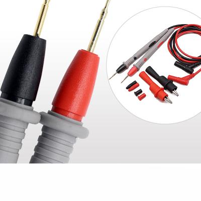 China 1 Pair Digital Probe Multimeter Soft-silicone-wire Universal Test Leads With Clip For LED Tester M016 for sale