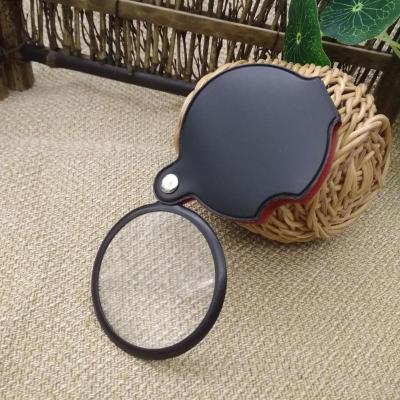 China New Black 8X Mini Pocket Jewelry Magnifier Magnifying Portable Magnifier Travel Glass Camping Magnifier Xq22 for sale