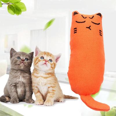 China Healthy Catnip Toy Cats Products for Pets Cute Cat Toys for Kitten Teeth Grinding Cat Plush Thumb Pillow Pet Accessories L968 for sale