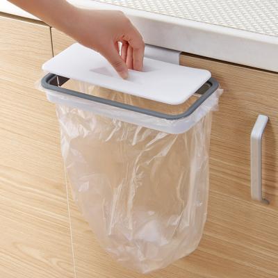 China Portable Plastic Garbage Bag Kitchen Waste Storage Rack Bag Hook Scouring Pad Hook Scouring Pad Shelf Rack Kitchen Organzier L914 for sale