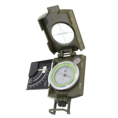 China 2021 aluminum new army metal sight compass clinometer professional military camping for sale