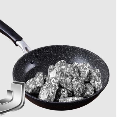 China Viable Cheap Wholesale Restaurant Kitchen Cooking Stone Pan Set Frying Egg Steak Aluminum Marble Steel for sale