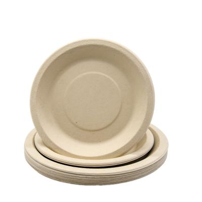 China 6 Inch Disposable Eco-Friendly Disposable Eco-Friendly Disposable Round BBQ Platter Party Tray BBQ Dish for sale