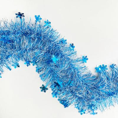 China Wholesale Durable Tinsel Artificial Christmas Garland with Snow for sale