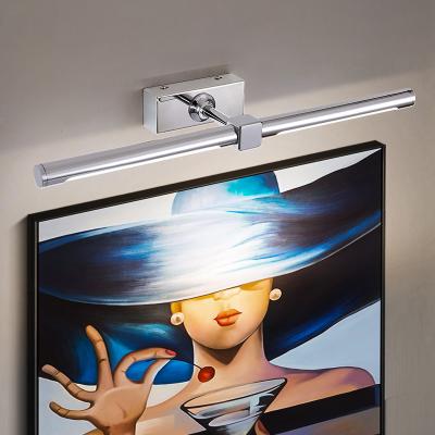 China Modern Linear Design Mantolite LED Side Light Bathroom Lights Double Waterproof LED Near Wall Light IP44 8W Hotel Vanity Lamp for sale