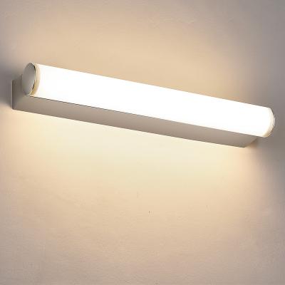 China Simple Linear Design With Lights Creative Modern Linear Mirror Vanity Mirror Hotel Lighting Mantolite Shape Lamp Front Vanity Mirror Led Light for sale