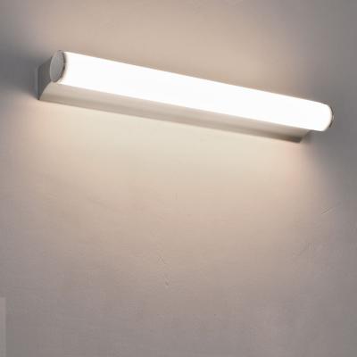 China Simple Linear Design With Shape LED Wall Lamp Creative Vanity Mirror Lights 18W Modern Cosmetic Toilet Room Dressing Wall Lamp For Bathroom Light for sale