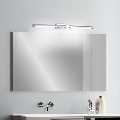 China Modern Vanity Mirror With Lights Stainless Steel Picture Light Wall Fixtures Led Hotel Lighted Vanity Mirror Lamp IP44 for sale