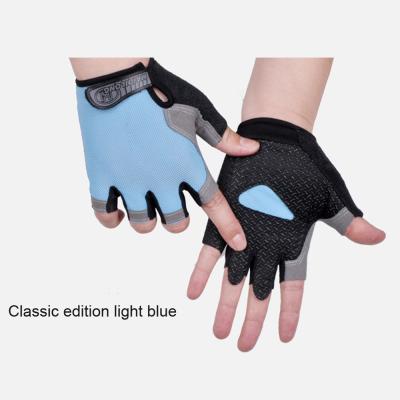 China Anti-sweat Anti-sweat Sports Half Finger Anti-slip Gloves HOT Cycling Breathable Shockproof Gloves Men Women Bike Bicycle Glove for sale