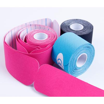 China famous 97%cotton+3%spandex sports trainer recommend DL patented pre-cut kinetic tape for physiotherapy and training for sale