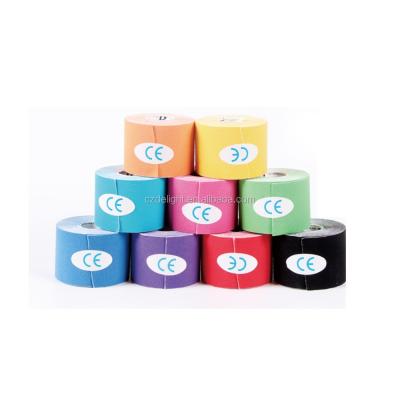 China 97% cotton+3% spandex factory directly offer physio health care product elastic therapy kinesiology tape for sports safety for sale