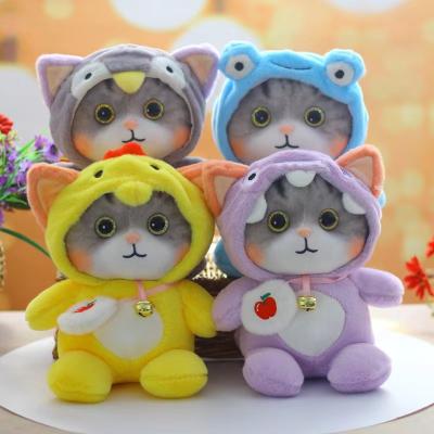 China Cute Stuffed and Soft Baby 3D Cat Anime Plush Dolls Toys Cat Toys Stuffed Animals Pet Plush Toy Wholesalers Gift for sale