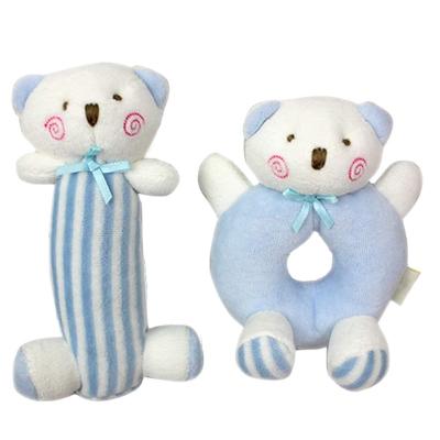 China Wholesale Cute Lovely Gift High Quality Newborn Baby Ratchets Baby Plush Toy Set for sale