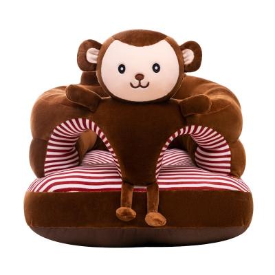 China Cute Baby Sofa Seat Chair Children's Gift Plush Baby Sitting Cartoon Sofa Stuffed Animal Toys for sale