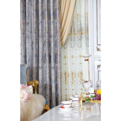 China Modern Curtain Sheer Window Curtains With Matching Blue Sheer Sheer Curtain for sale