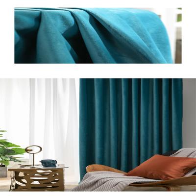 China Modern Hotel Window Curtains Quality Flannel Curtain 85% Blinding Good Shading Ratio for sale